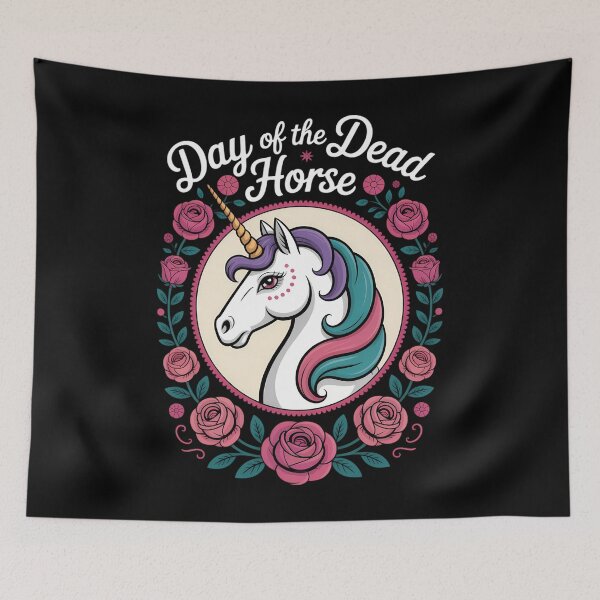 Item preview, Cute Sugar Skull Horse Day of the Dead designed and sold by TrinaEspinoza.