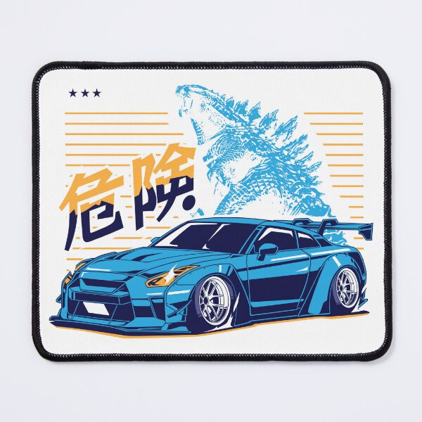 Item preview, ゴジラ 危険 - JDM Godzilla Sports Coupe Monster Attack Poster designed and sold by Pupung oktavian.