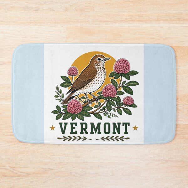 Item preview, Vermont Wood Thrush & Red Clover Homage designed and sold by The-Drip-Studio.