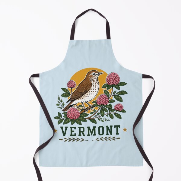 Item preview, Vermont Wood Thrush & Red Clover Homage designed and sold by The-Drip-Studio.
