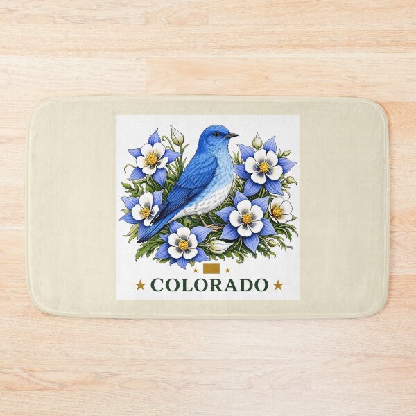 Item preview, Colorado Bluebird & Columbine Homage designed and sold by The-Drip-Studio.