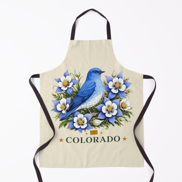 Item preview, Colorado Bluebird & Columbine Homage designed and sold by The-Drip-Studio.