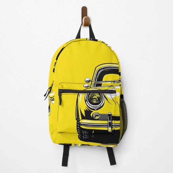 Item preview, Yellow Classic Compact Car Front View Art designed and sold by RamyGallery.