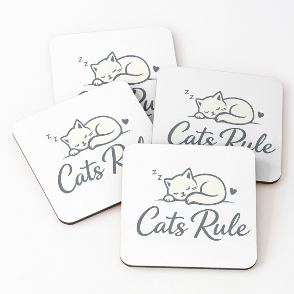 Item preview, Cats Rule Quietly ? designed and sold by Lovestickerco.