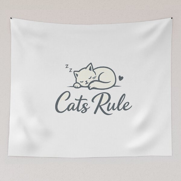 Item preview, Cats Rule Quietly ? designed and sold by Lovestickerco.