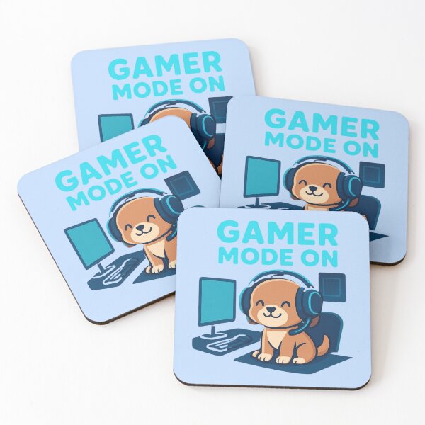 Item preview, Gamer Mode On Cute Dog Setup designed and sold by Noxivora.