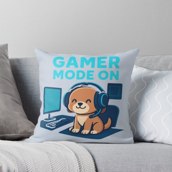 Item preview, Gamer Mode On Cute Dog Setup designed and sold by Noxivora.