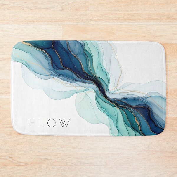 Item preview, Flow Abstract Fluid Art Spiritual Design with Gold Accents designed and sold by Osmose-Studio.