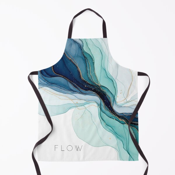 Item preview, Flow Abstract Fluid Art Spiritual Design with Gold Accents designed and sold by Osmose-Studio.