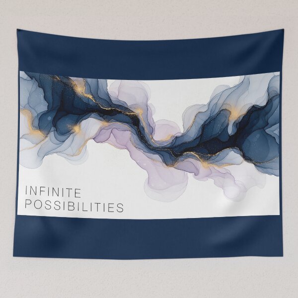 Item preview, Infinite Possibilities Abstract Fluid Nebula Spiritual Design designed and sold by Osmose-Studio.