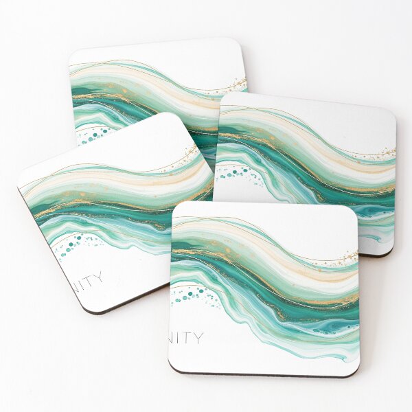 Item preview, Serenity Abstract Ocean Wave Fluid Art Spiritual Design designed and sold by Osmose-Studio ⭐⭐⭐⭐⭐.
