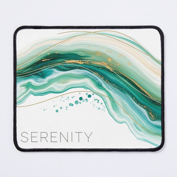 Item preview, Serenity Abstract Ocean Wave Fluid Art Spiritual Design designed and sold by Osmose-Studio ⭐⭐⭐⭐⭐.