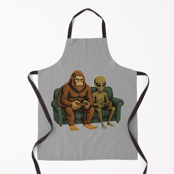 Item preview, Bigfoot Alien Video Games Shirt Men Boys Gaming Sasquatch designed and sold by GreggRoss.