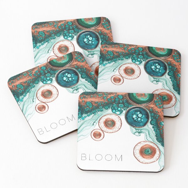 Item preview, Bloom Abstract Resin Pour Fluid Art Spiritual Design designed and sold by Osmose-Studio ⭐⭐⭐⭐⭐.