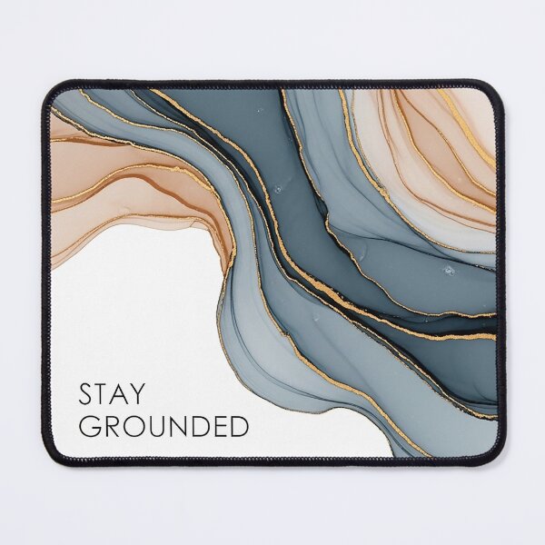Item preview, Stay Grounded Abstract River Stone Fluid Art Spiritual Design designed and sold by Osmose-Studio.