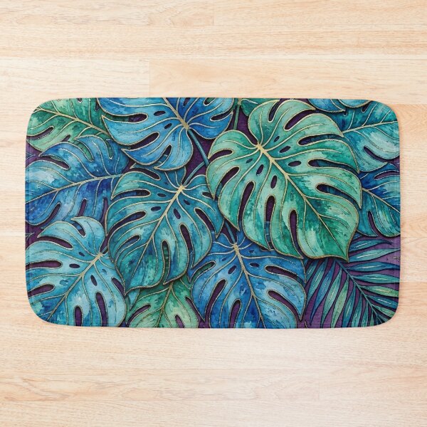 Item preview, Blue and Green Tropical Leaves designed and sold by GraphicsClub.