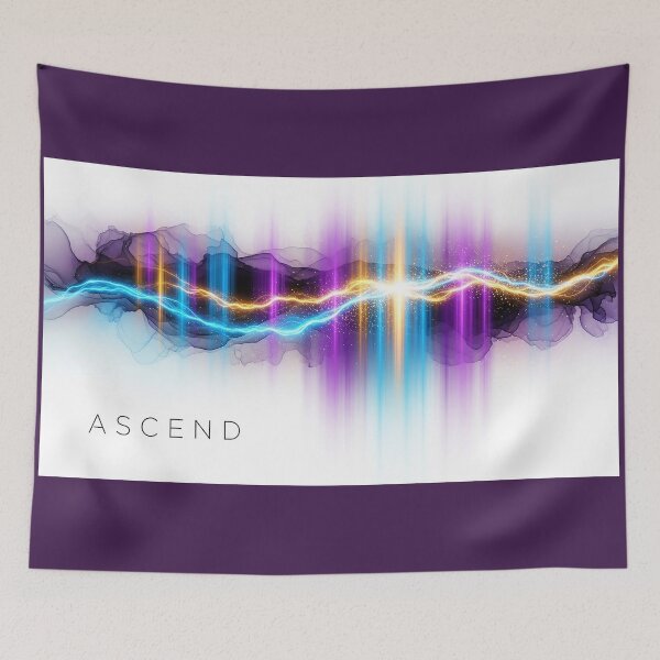 Item preview, Ascend Abstract Aurora Fluid Art Spiritual Design designed and sold by Osmose-Studio.