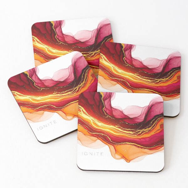 Item preview, Ignite Abstract Lava Flow Fluid Art Spiritual Design designed and sold by Osmose-Studio.