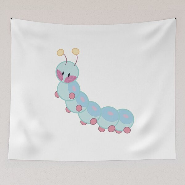 Item preview, chibi caterpillar (blue) designed and sold by Star*Catcher.