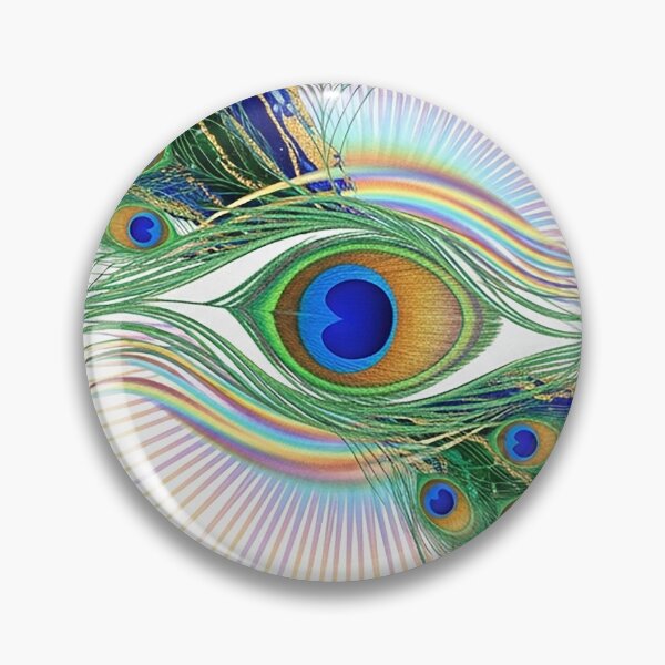 Item preview, See Clearly Abstract Peacock Feather Fluid Art Spiritual Design designed and sold by Osmose-Studio.