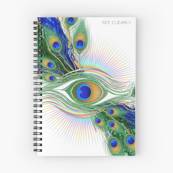 Item preview, See Clearly Abstract Peacock Feather Fluid Art Spiritual Design designed and sold by Osmose-Studio.