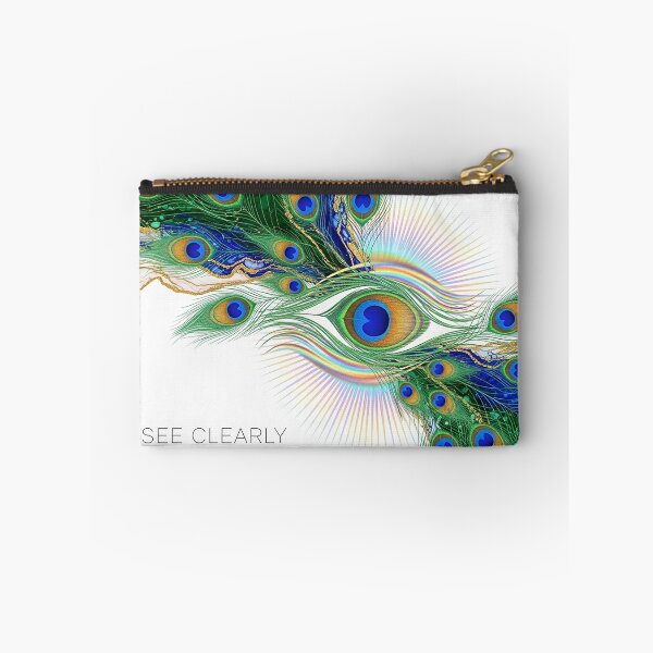 Item preview, See Clearly Abstract Peacock Feather Fluid Art Spiritual Design designed and sold by Osmose-Studio.