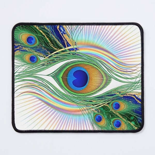 Item preview, See Clearly Abstract Peacock Feather Fluid Art Spiritual Design designed and sold by Osmose-Studio.