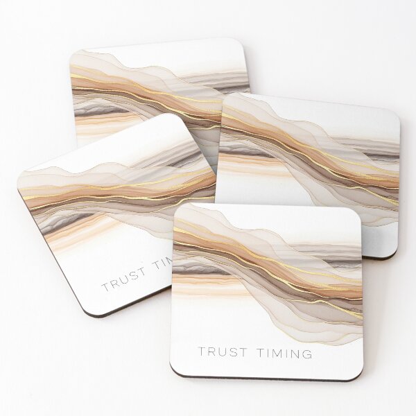Item preview, Trust Timing Abstract Sand Dune Fluid Art Spiritual Design designed and sold by Osmose-Studio.
