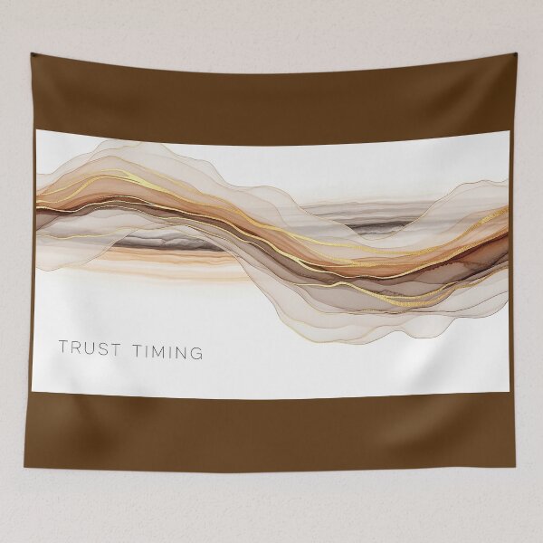 Item preview, Trust Timing Abstract Sand Dune Fluid Art Spiritual Design designed and sold by Osmose-Studio.