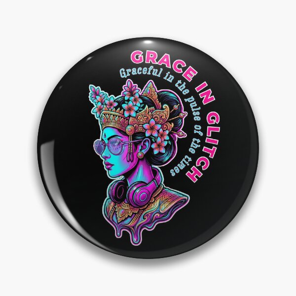Item preview, Grace in Glitch | Neon Balinese Legong Dance Cyberpunk Goddess Traditional designed and sold by Khanz4Design.