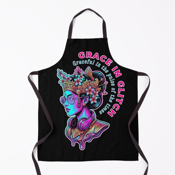 Item preview, Grace in Glitch | Neon Balinese Legong Dance Cyberpunk Goddess Traditional designed and sold by Khanz4Design.
