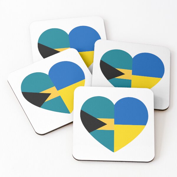 Item preview, Bahamas Ukraine | 2 Nations 1 Heart designed and sold by sublimesun.