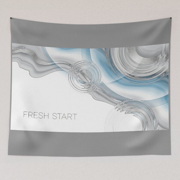 Item preview, Fresh Start Abstract Rain Ripple Fluid Art Spiritual Design designed and sold by Osmose-Studio.