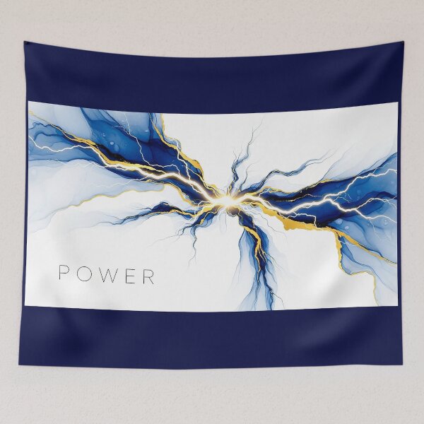 Item preview, Power Abstract Lightning Fluid Art Spiritual Design designed and sold by Osmose-Studio.