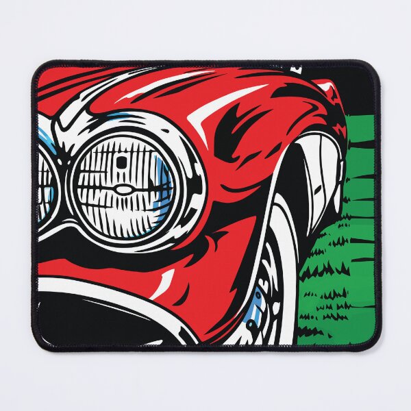 Item preview, Red Classic Car Headlight Nature Scene Art designed and sold by RamyGallery.