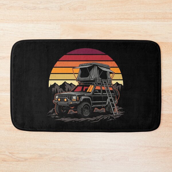 Item preview, Retro Sunset Cherokee XJ Overlanding - Rooftop Tent Off-Road Adventure designed and sold by Off-Road-Zone.