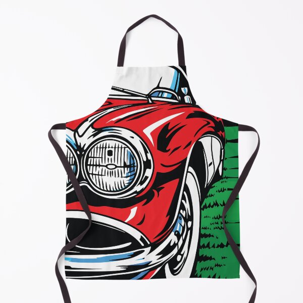 Item preview, Red Classic Car Headlight Nature Scene Art designed and sold by RamyGallery.