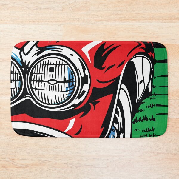 Item preview, Red Classic Car Headlight Nature Scene Art designed and sold by RamyGallery.