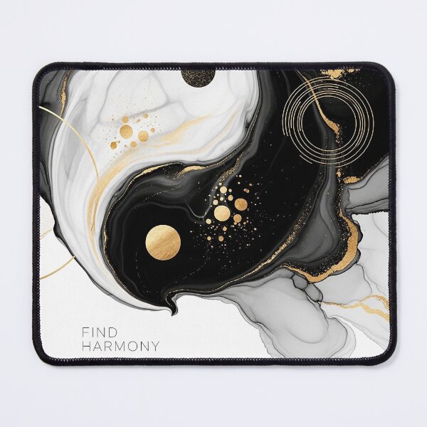 Item preview, Find Harmony Abstract Yin Yang Fluid Art Spiritual Design designed and sold by Osmose-Studio.