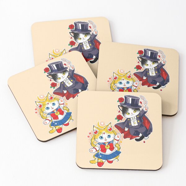 Item preview, Sailor and Tuxedo Mask feline version designed and sold by JarquinDD.