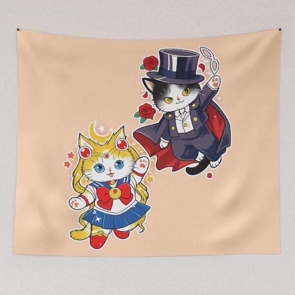 Item preview, Sailor and Tuxedo Mask feline version designed and sold by JarquinDD.