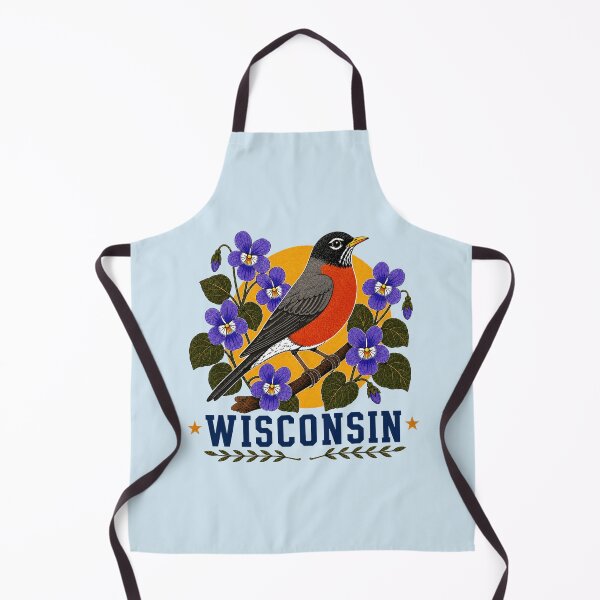 Item preview, Wisconsin Robin & Wood Violet Homage designed and sold by The-Drip-Studio.