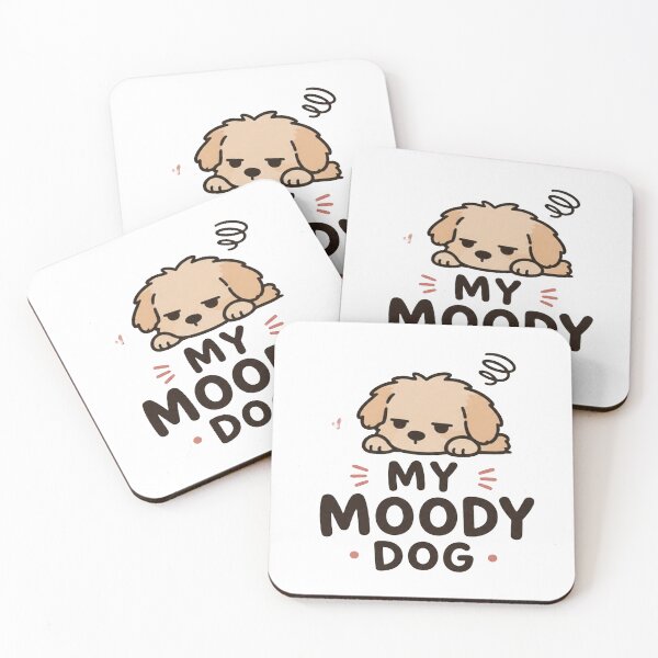 Item preview, My Moody Dog ? | Cute Minimal Dog Aesthetic T-Shirt & Sticker designed and sold by Lovestickerco.