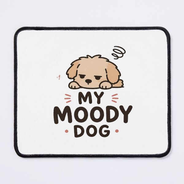 Item preview, My Moody Dog ? | Cute Minimal Dog Aesthetic T-Shirt & Sticker designed and sold by Lovestickerco.