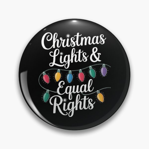 Item preview, Christmas Lights Equal Pride Christmas  Rainbow Holiday LGBTQ Christmas designed and sold by TrinaEspinoza.