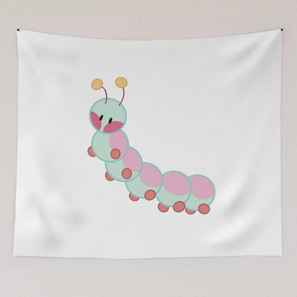 Item preview, chibi caterpillar (pink) designed and sold by Star*Catcher.