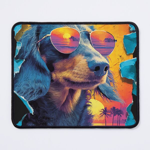 Item preview, Dachshund with Sunglasses Sunset Beach Tropical Dog Summer designed and sold by Littermin.