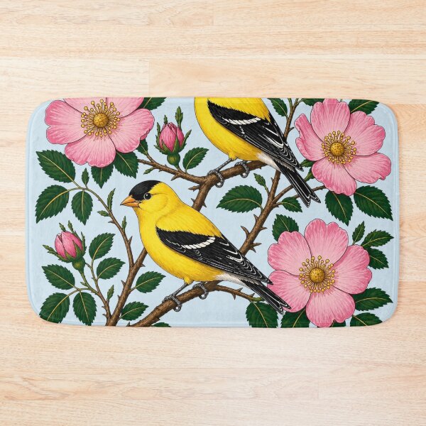 Item preview, Iowa Goldfinches & Prairie Roses Vintage Homage designed and sold by The-Drip-Studio.