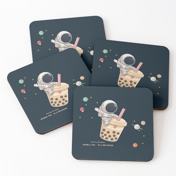 Item preview, Bubble Tea Astronaut Shirt – Cute Boba Rocket Space Design designed and sold by liveinbeauty.