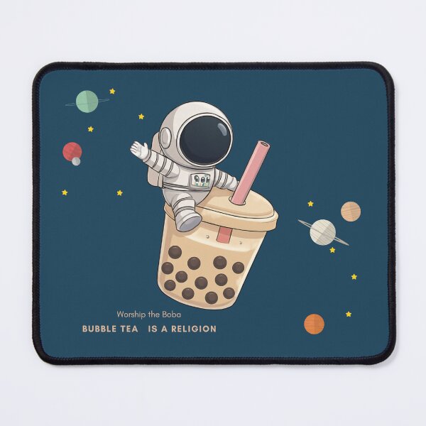 Artikelvorschau, Bubble-Tea-Astronauten-Shirt – Niedliches Boba-Raketen-Weltraumdesign entworfen und verkauft von BEAUTY EAST.